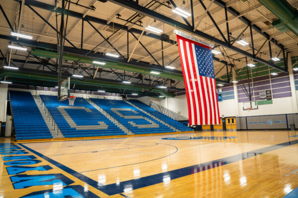 Roth Lighting successfully transformed Canyon High School's gymnasiums, implementing state-of-the-art, energy-efficient lighting solutions that enhance both the functionality and aesthetics of the athletic spaces.